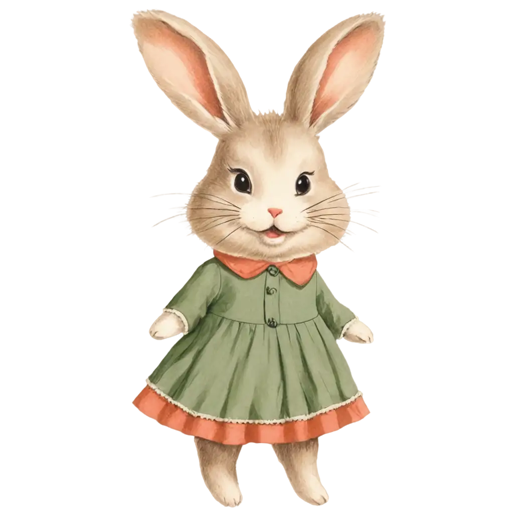 Cute-Bunny-Vintage-PNG-Adorable-and-Timeless-Image-for-Digital-Projects