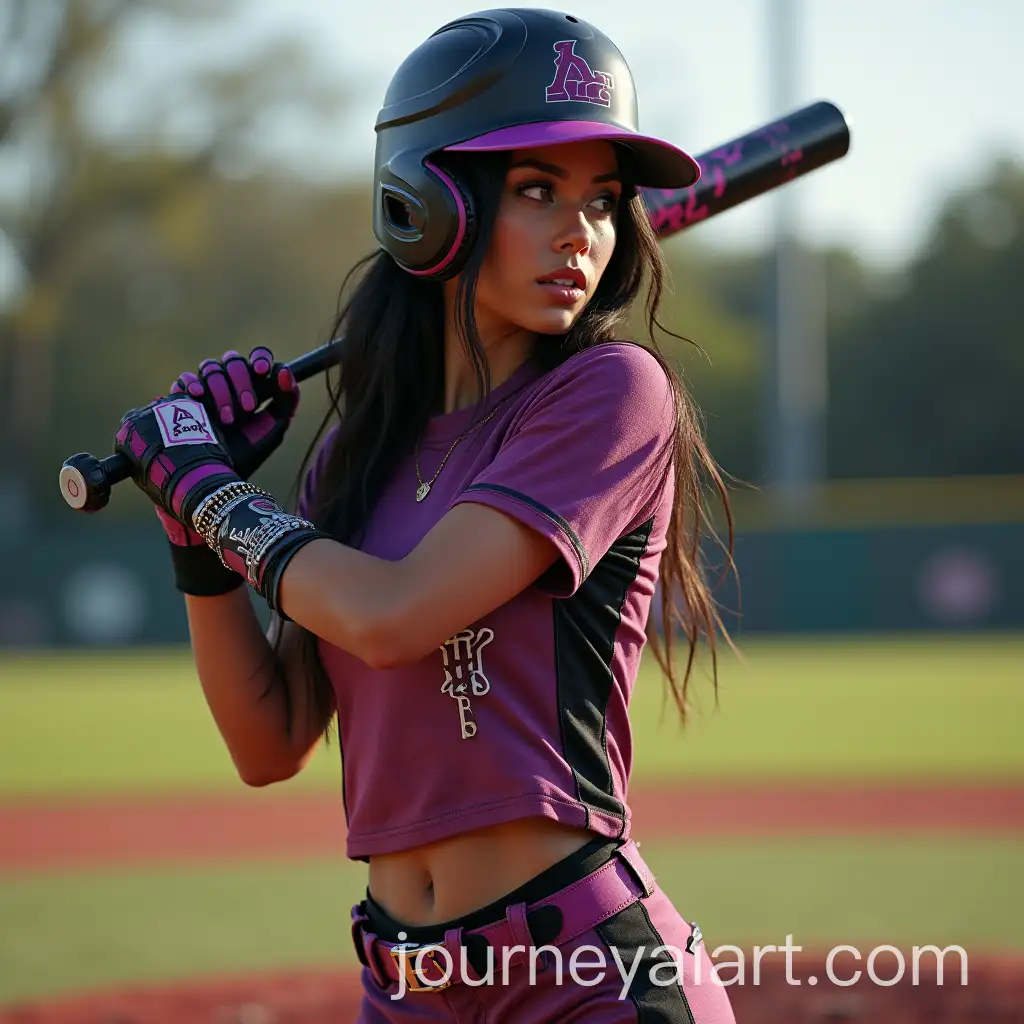 CyberpunkInspired-Latina-Female-Baseball-Star-Ready-to-Swing-at-Homeplate
