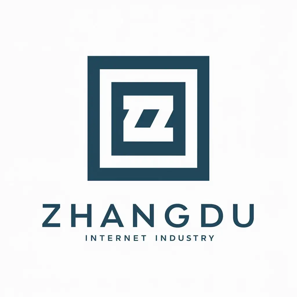 LOGO-Design-For-Zhangdu-Modern-Square-Symbol-for-Internet-Industry