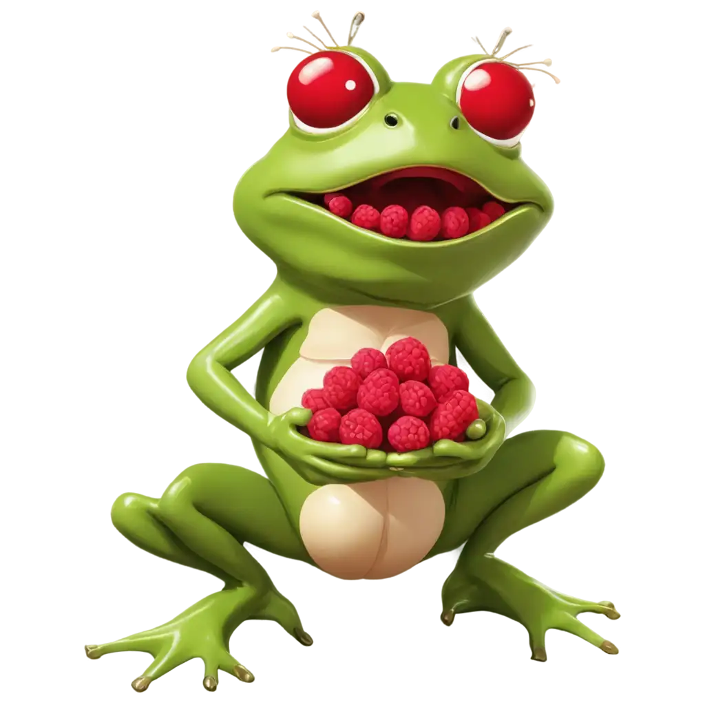 Cartoon-Frog-with-a-Head-of-Raspberries-PNG-Unique-and-Playful-Digital-Art-for-Creative-Projects