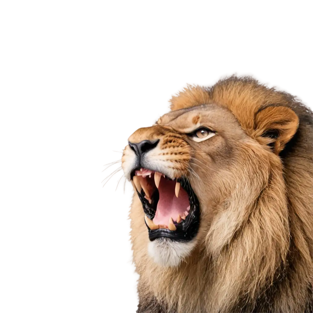 Majestic-Roaring-Lion-PNG-Capture-the-Power-and-Beauty-of-Nature