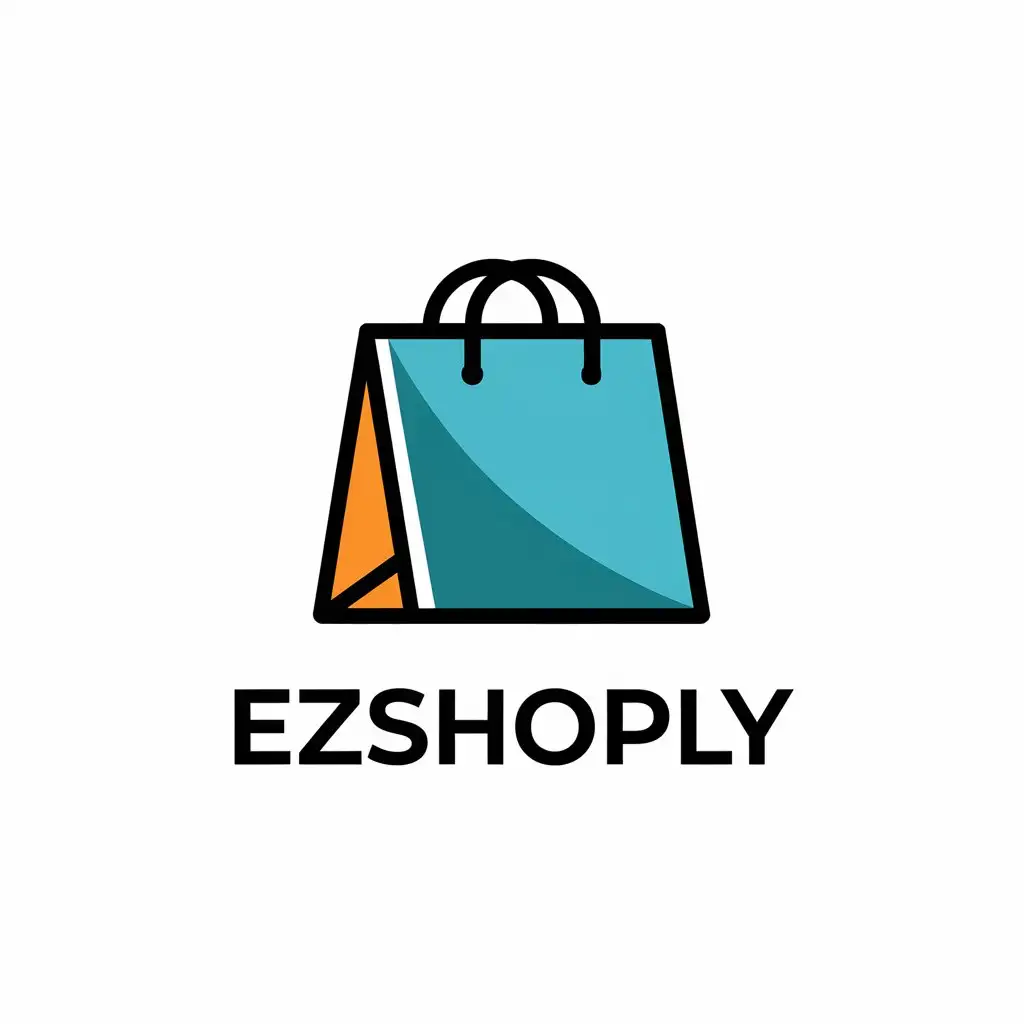 LOGO Design for Ezshoply Vector Design with Bag Symbol for Retail Industry