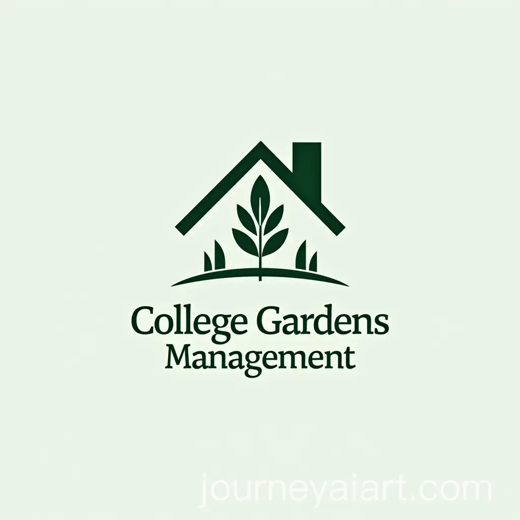 College-Gardens-Management-Logo-Featuring-a-House-and-Garden-Design