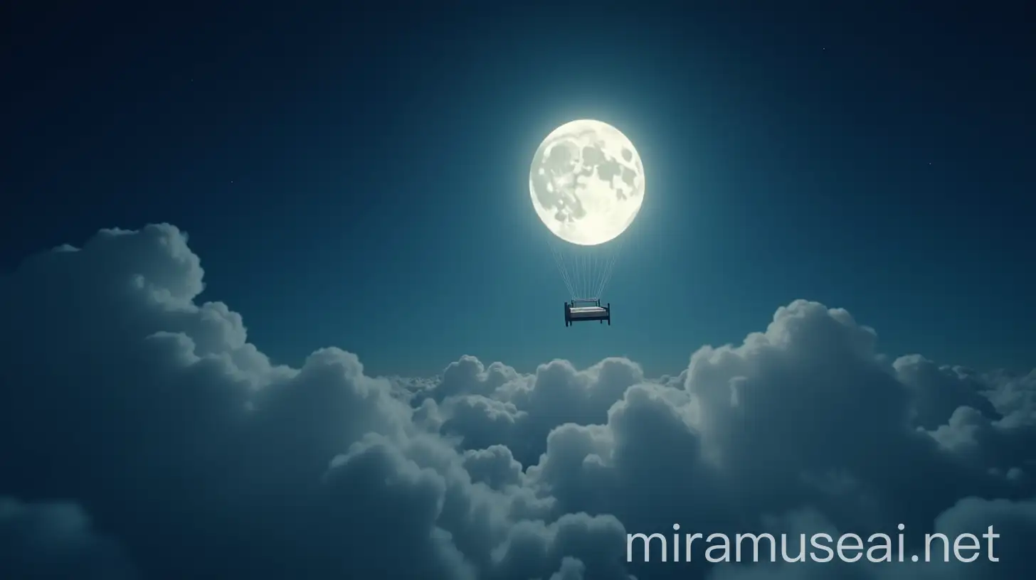 Ethereal Moon Balloon Bed Scene