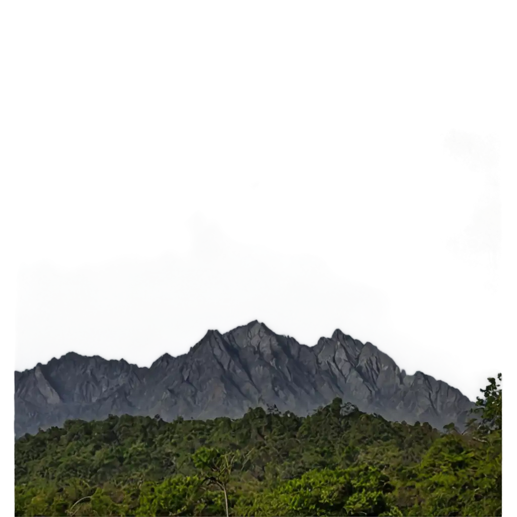 Stunning-PNG-Image-of-Mount-Kinabalu-Sabah-Capturing-the-Majestic-Front-View