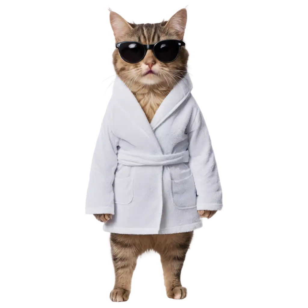 Cat-in-Sunglasses-and-Bathrobe-Meme-PNG-Fun-and-HighQuality-Image-for-All-Your-Creative-Needs