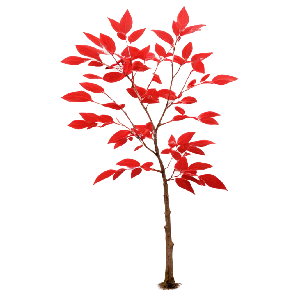 HighQuality-PNG-of-a-Tree-with-Red-Leaves-Ideal-for-Creative-and-Seasonal-Projects