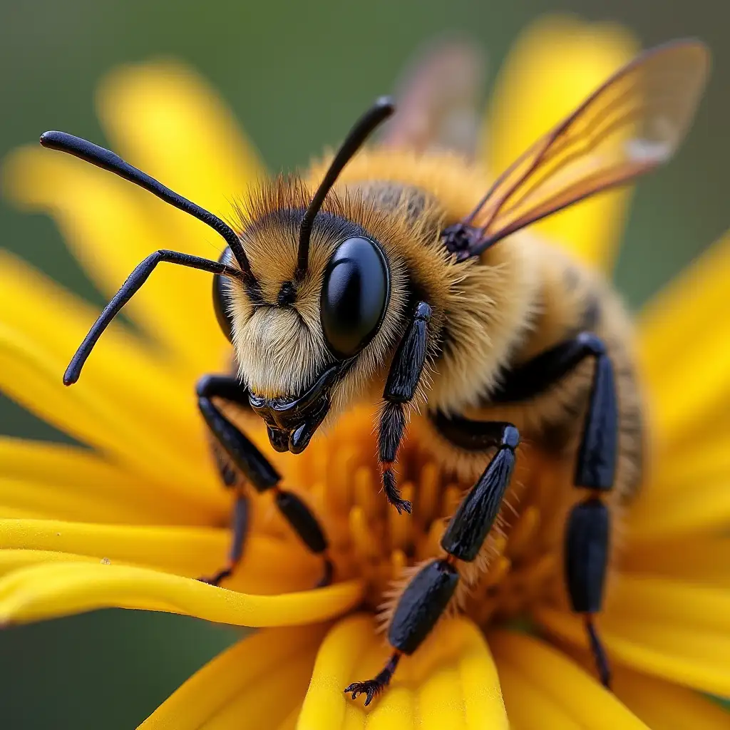 Anthropomorphic-Bee-in-a-Vibrant-Floral-Garden