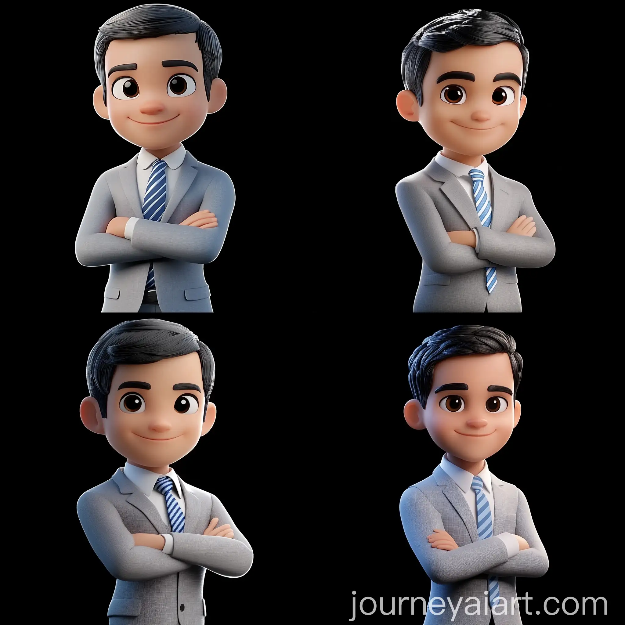 Stylish-Confident-Boy-in-Gray-Suit-with-Crossed-Arms