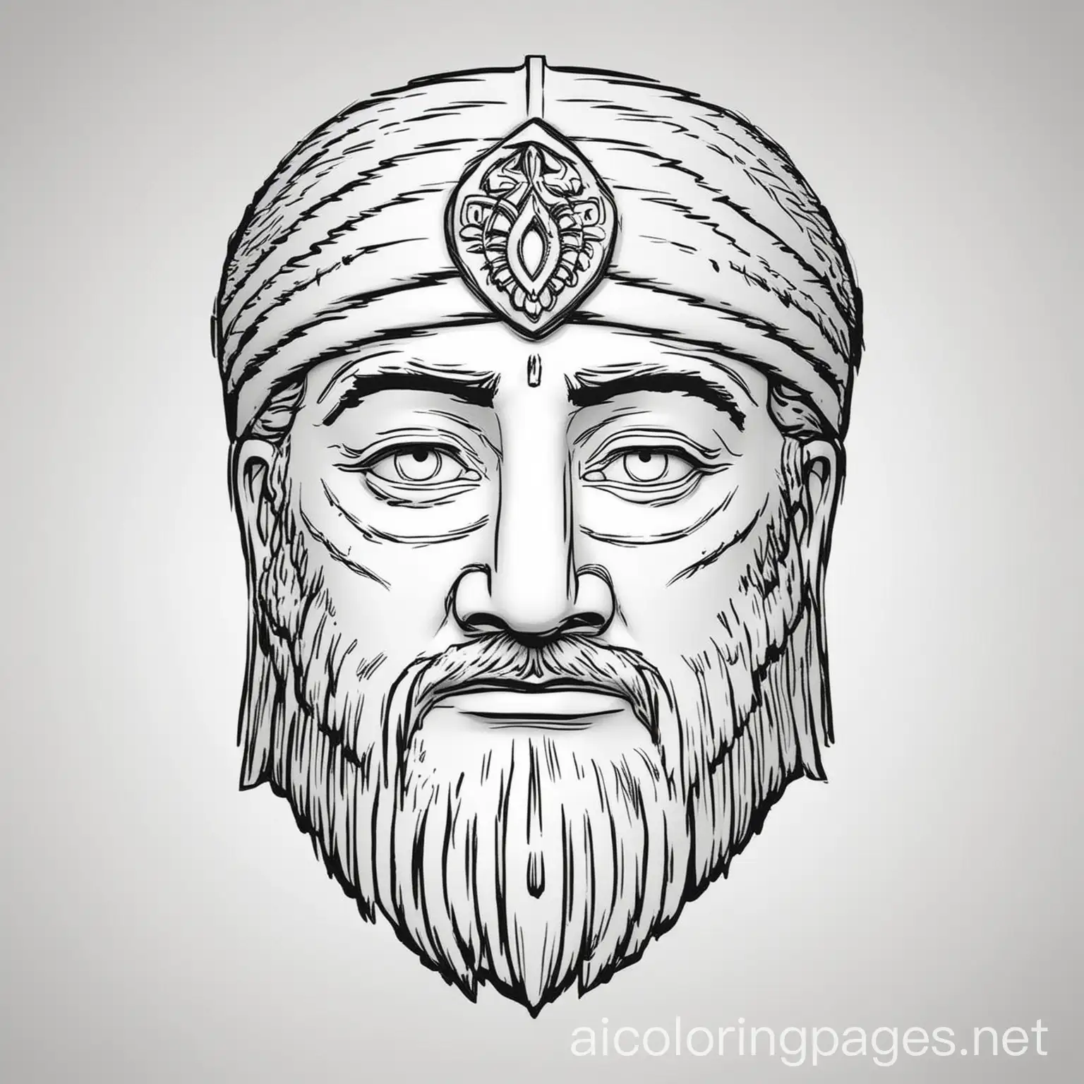 Sargon-of-Akkad-Coloring-Page-Black-and-White-Line-Art-for-Kids