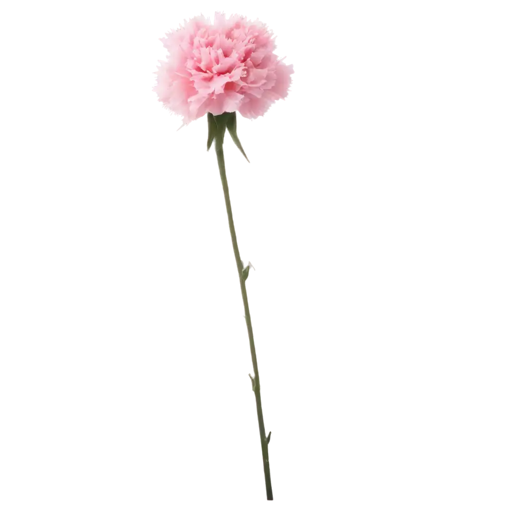 pink fluffy carnation single large