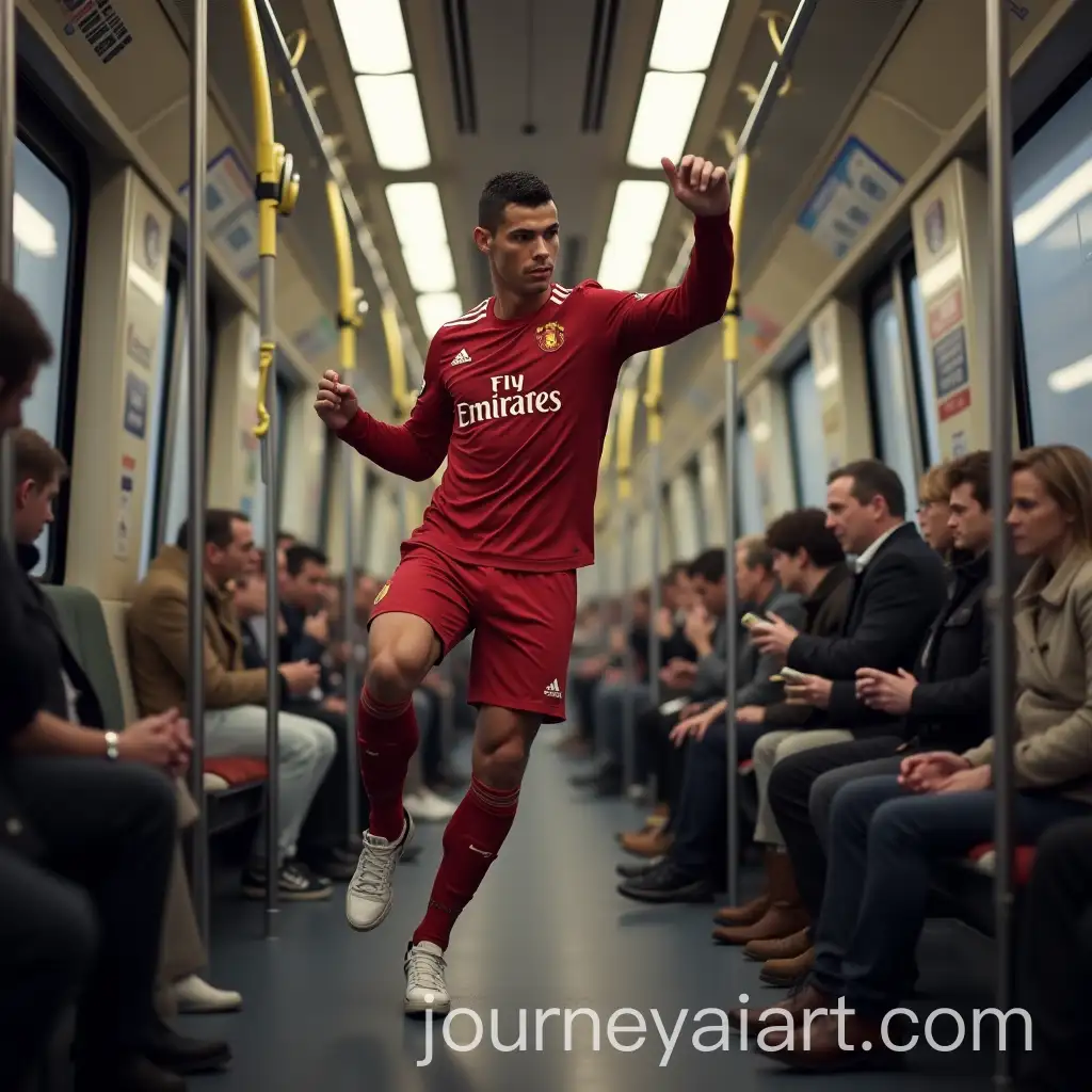 Cristiano-Ronaldo-Dancing-on-a-Train-in-Motion