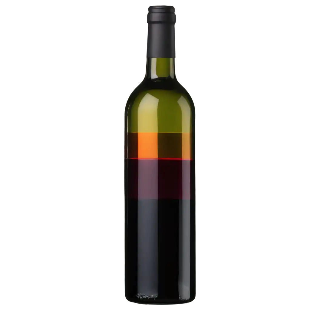 Stylish-PNG-Image-of-a-Bottle-of-Wine-with-Colored-Lines-for-Creative-Design-Projects