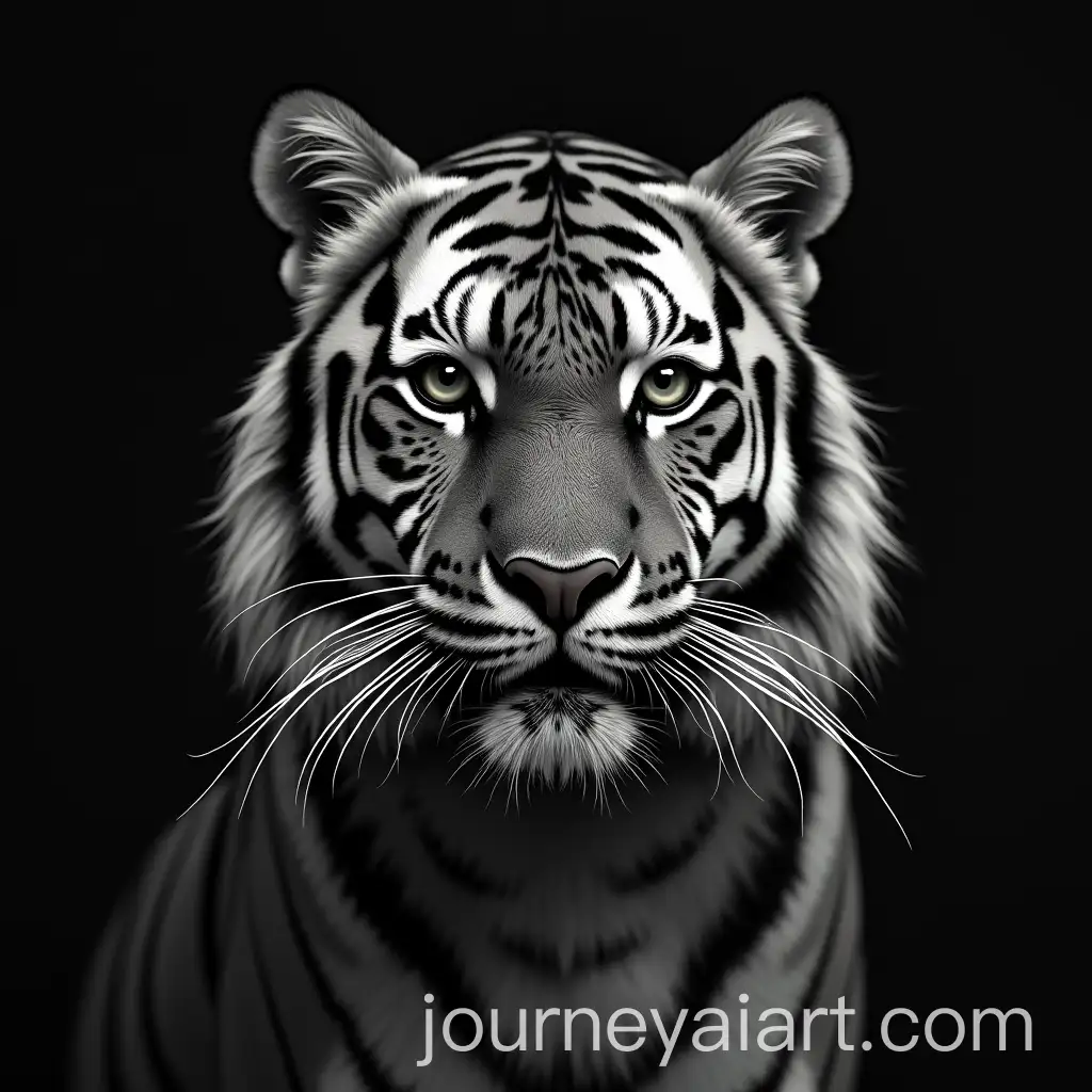 Realistic-Black-and-Grey-Tiger-Illustration