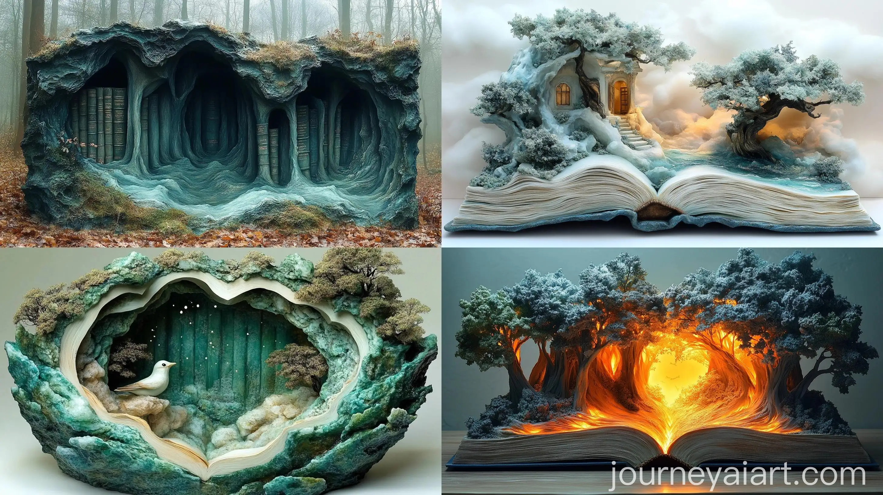Surreal-Mystical-Fantasy-Book-Sculpture-Artwork