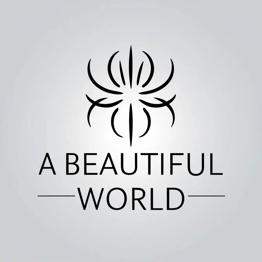 LOGO-Design-for-A-Beautiful-World-Minimalistic-Spider-Lily-with-Clear-Background-for-Religious-Industry