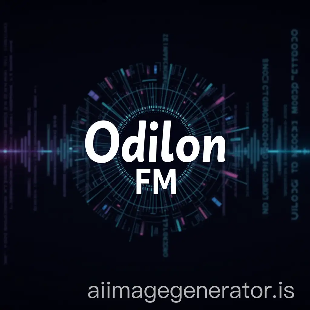 Odilon-FM-Logo-Design-with-Digital-Background