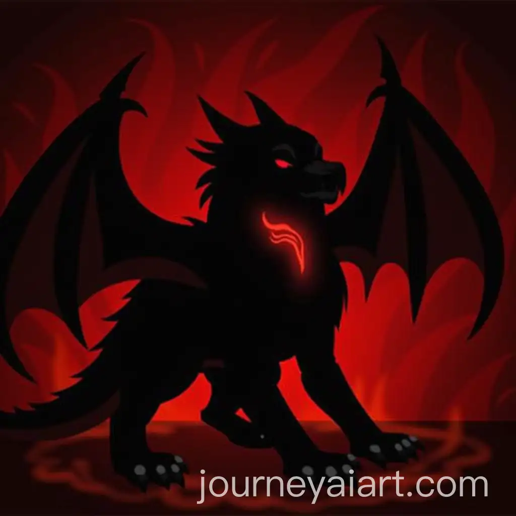 Mythical-Shadowed-Creature-with-Glowing-Red-Accents
