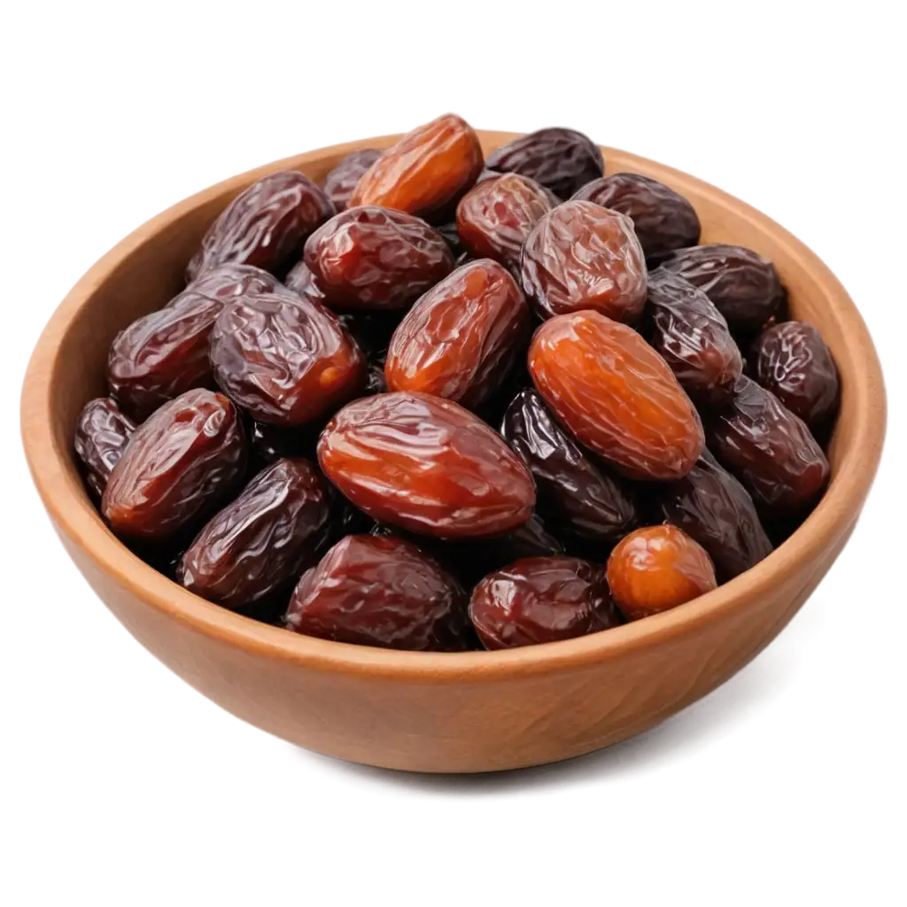 Medjool-Dates-in-an-Attractive-Small-Bowl-PNG-Image-Perfect-for-Visual-Content