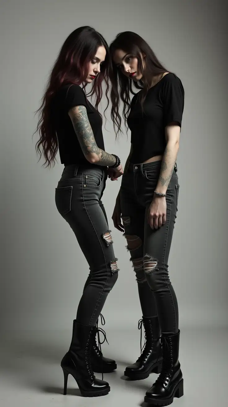 Two-15YearOld-Gothic-Girls-in-Combat-Boots-Break-Dancing-in-Ripped-Jeans