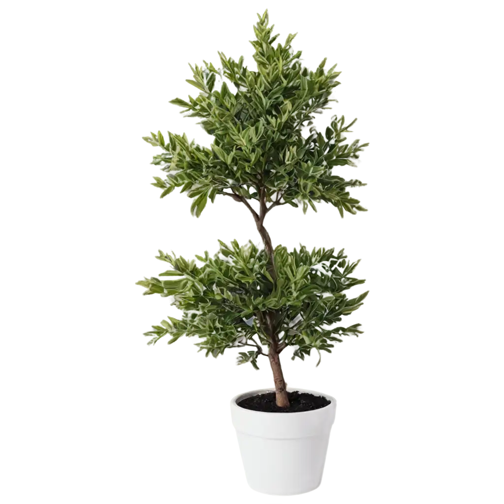 House-Tree-in-a-Beautiful-Pot-PNG-Unique-TopFoliage-Design-for-Clear-and-HighQuality-Image