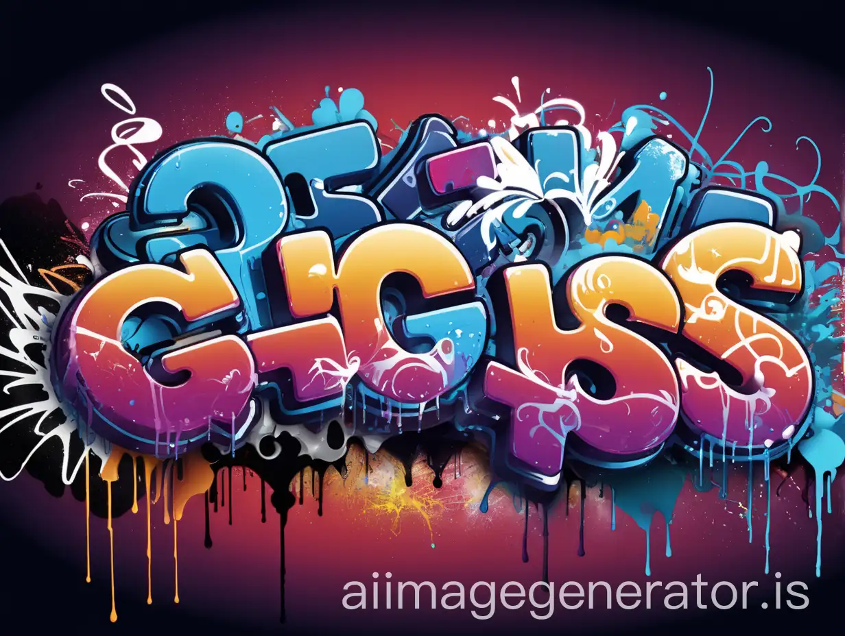 American hip hop style graffiti background