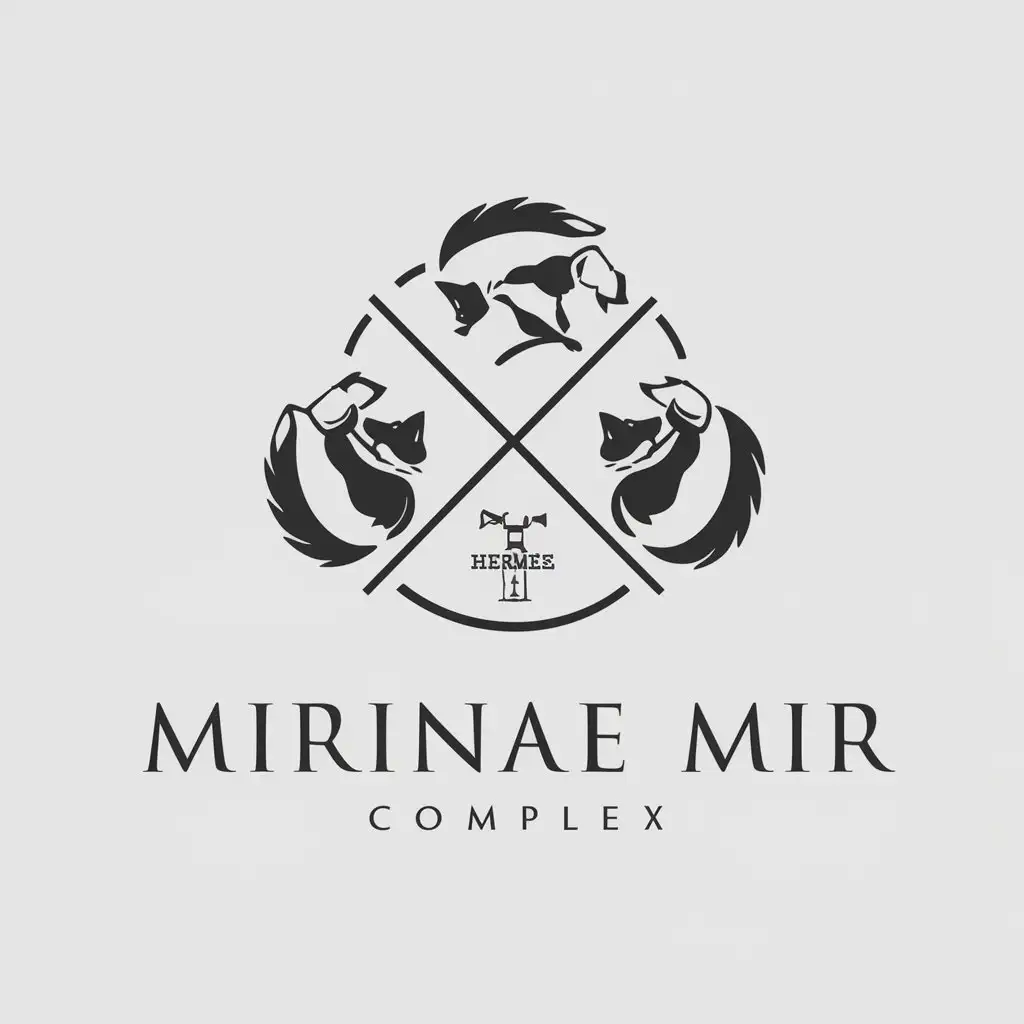 LOGO-Design-For-Mirinae-Mir-Vector-Hermes-and-Fox-Symbol-on-Clear-Background