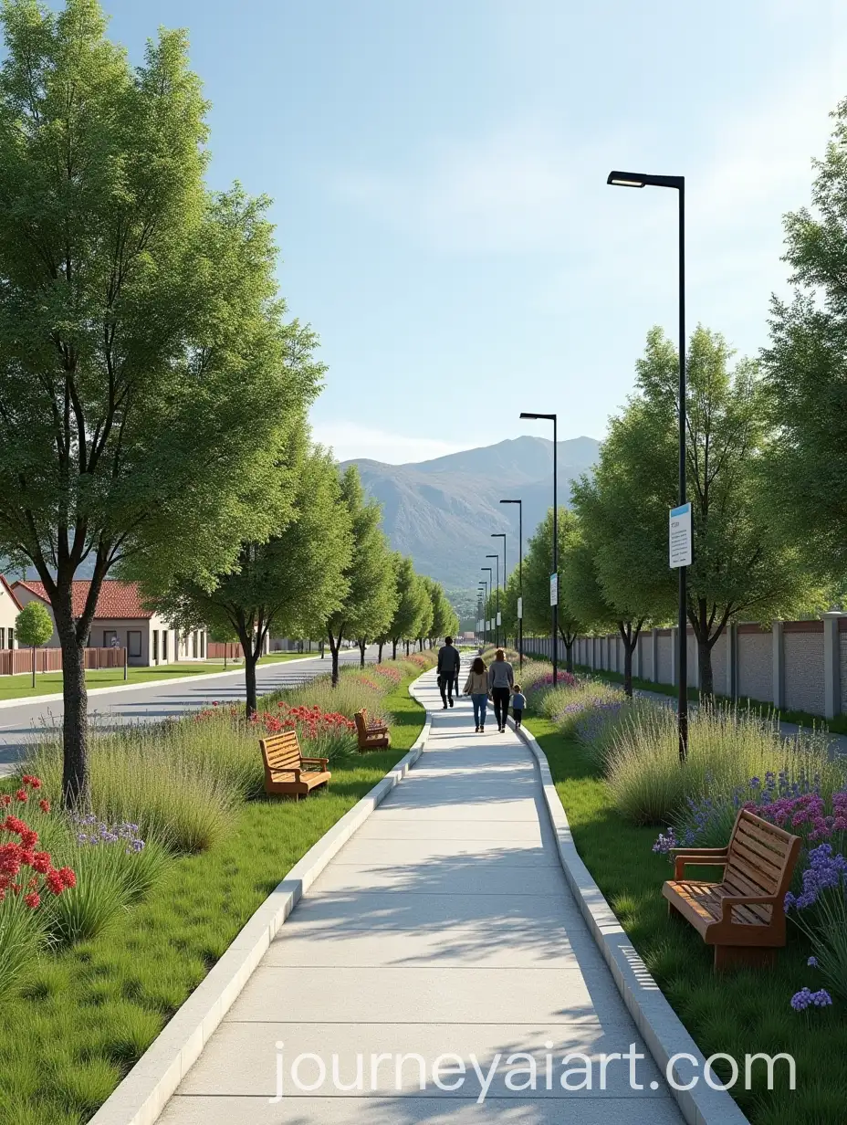 Boulevard-with-Curved-Path-Trees-and-Modern-Lighting-in-Esquel-Argentina