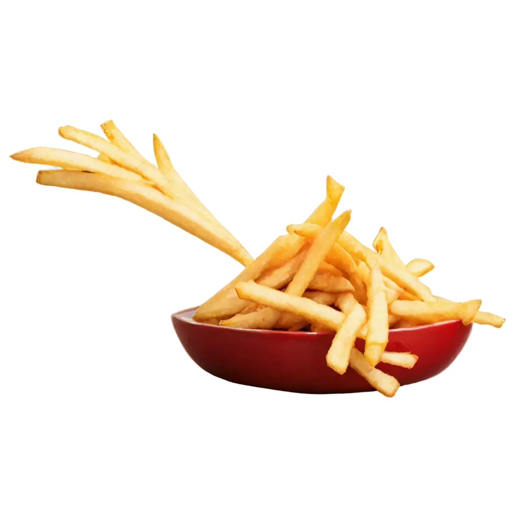 Fries-on-Air-PNG-Image-HighQuality-and-Transparent-Design-for-Versatile-Use