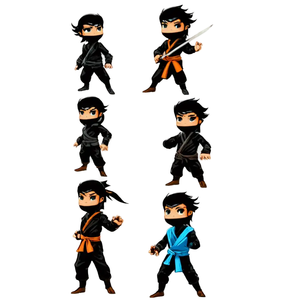 Sprite-Characters-of-Game-Ninjas-PNG-HighQuality-Transparent-Image-for-Creative-Projects