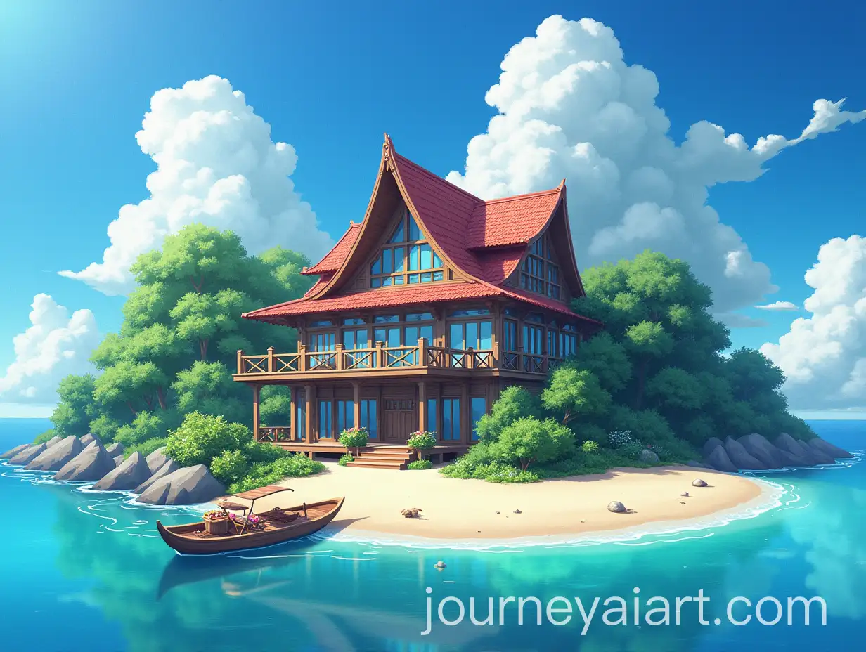 Beautiful-Paradise-House-in-Anime-Style