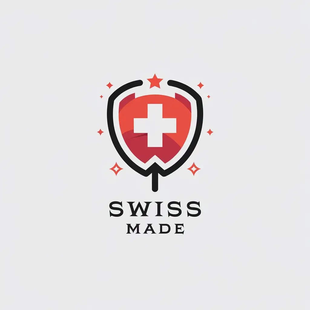 LOGO Design for Swiss Made Esoteric Magic Vibe with Minimalistic Style and Clear Background