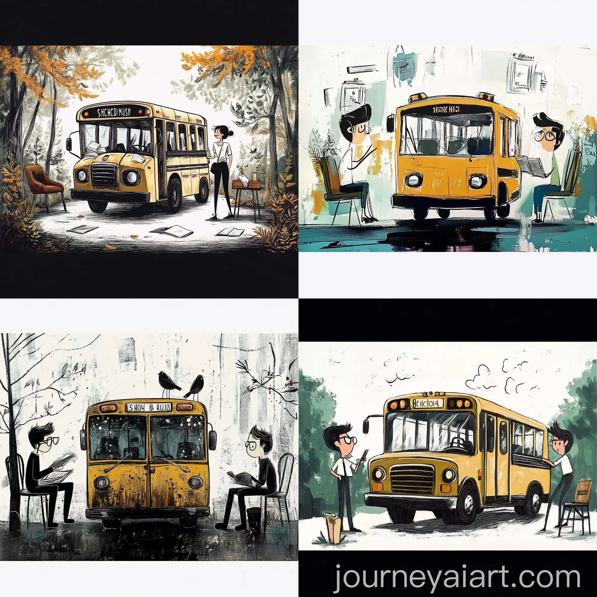 Colorful-School-Bus-on-Journey-AI-Art-Prompt