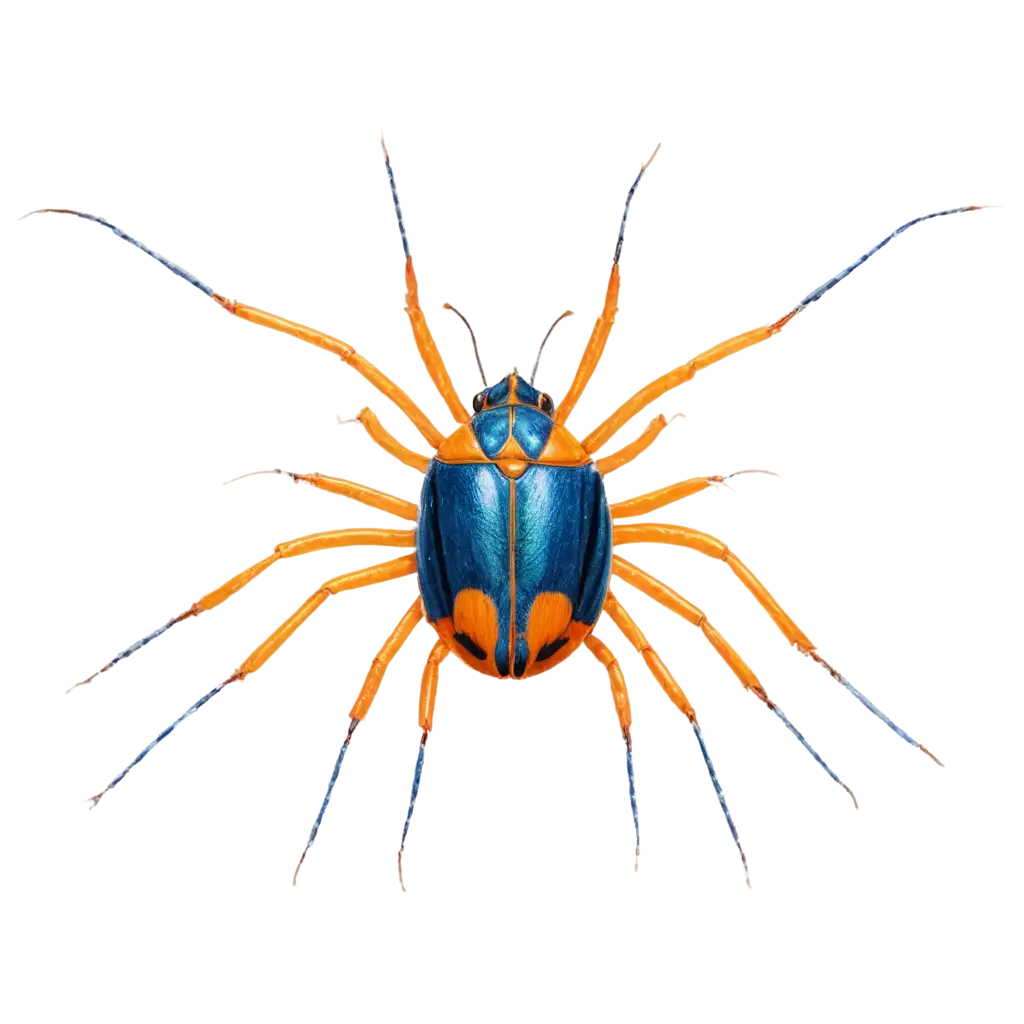 Imaginary-Orange-and-Blue-Bug-PNG-Image-Viewed-from-Above