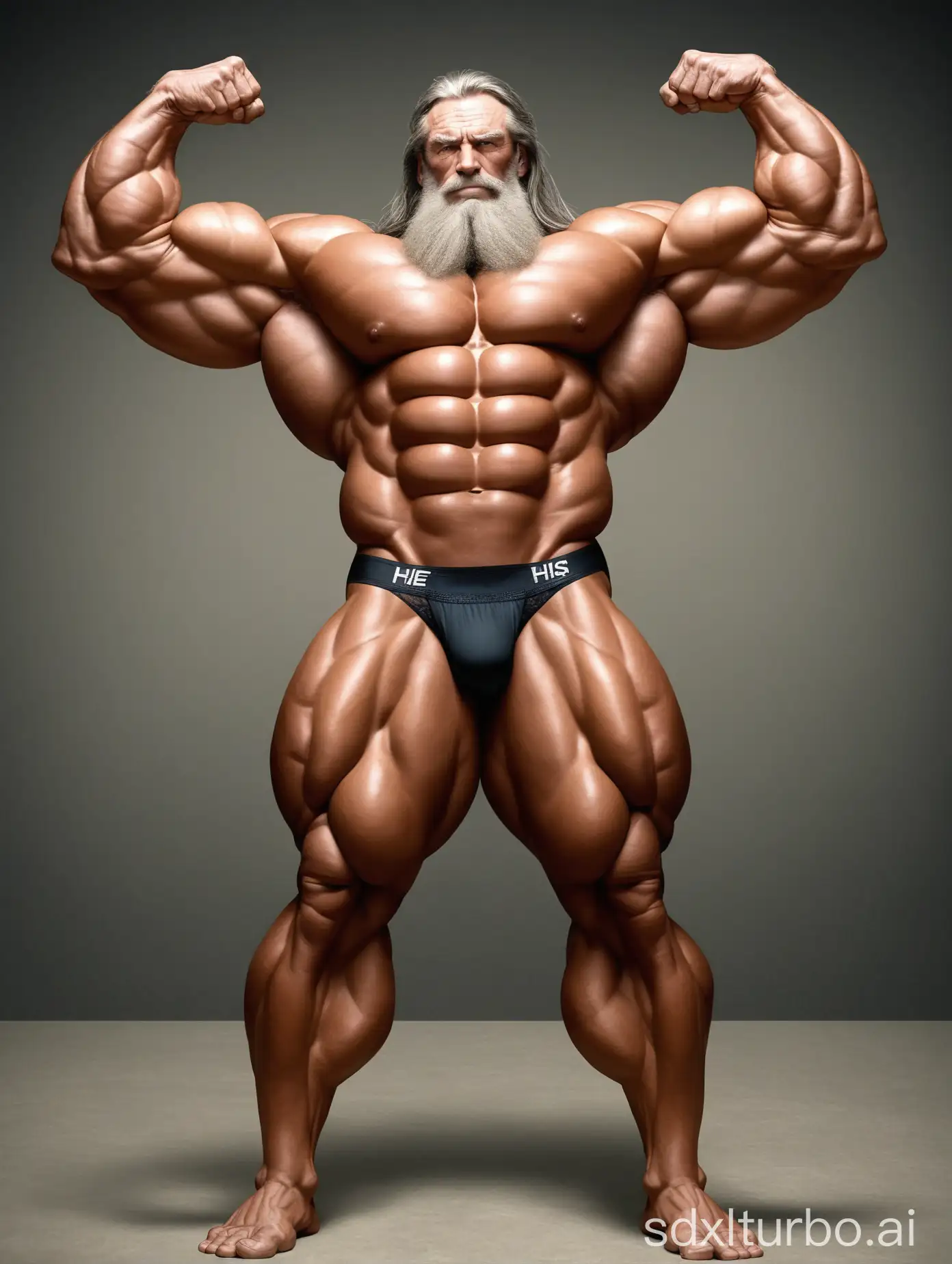 Elderly-Giant-Bodybuilder-Flexing-Muscles