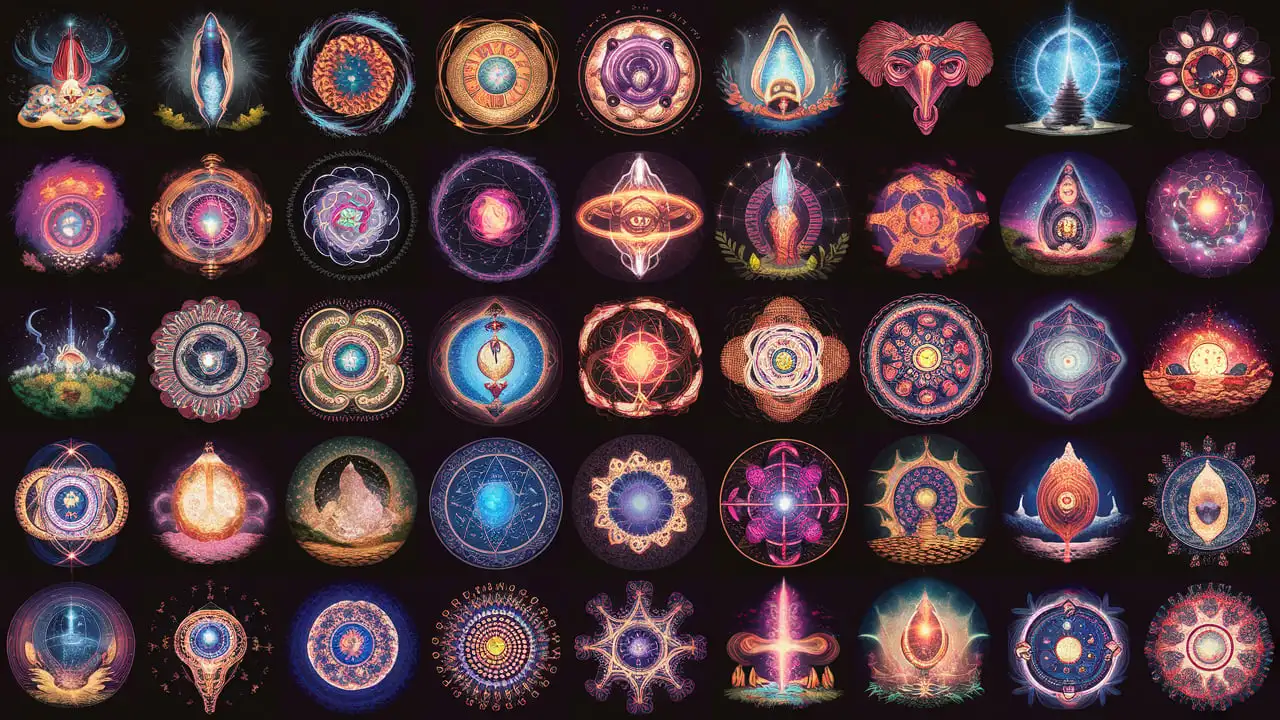 Collection of 100 Unique Spiritual Symbols Never Seen Before