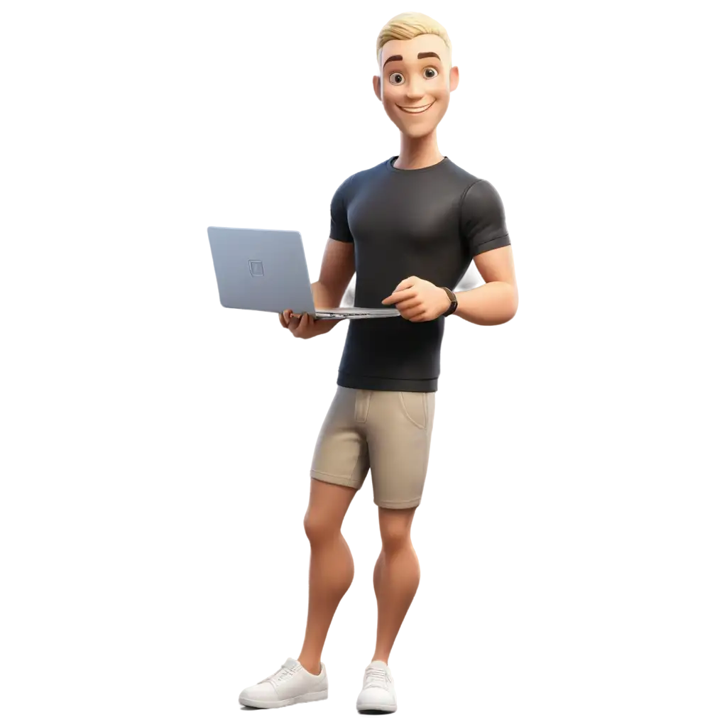 Smiling-Adult-Programmer-in-PNG-Format-3D-Avatar-with-Buzz-Cut-and-Casual-Style