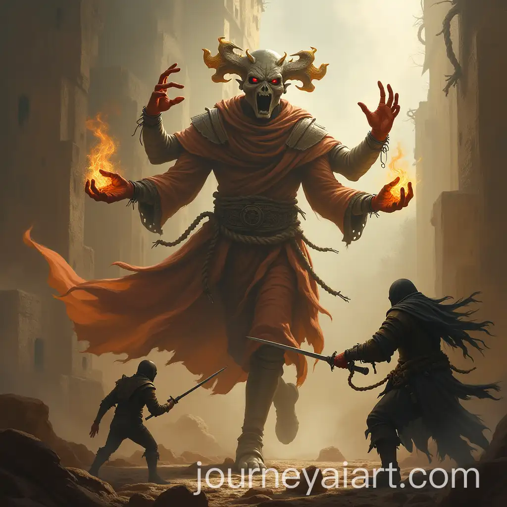 Epic-Battle-Between-a-FourArmed-Stranger-and-TwoHeaded-Asura