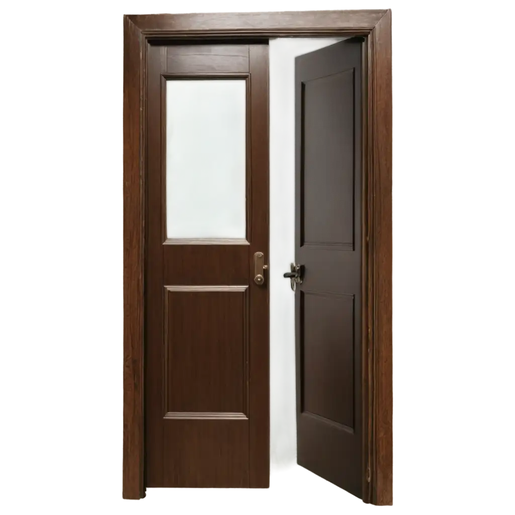 a opened door