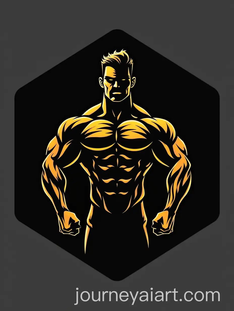 Bodybuilder-ShDM-Bodybuilder-Logo-Designaped-DM-Logo-in-Black-and-Gold