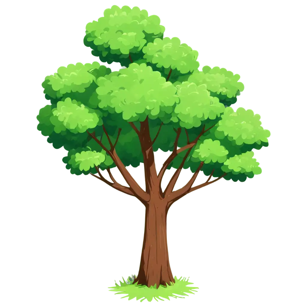2D-Cartoon-Tree-PNG-Image-for-Creative-Projects-and-Digital-Media