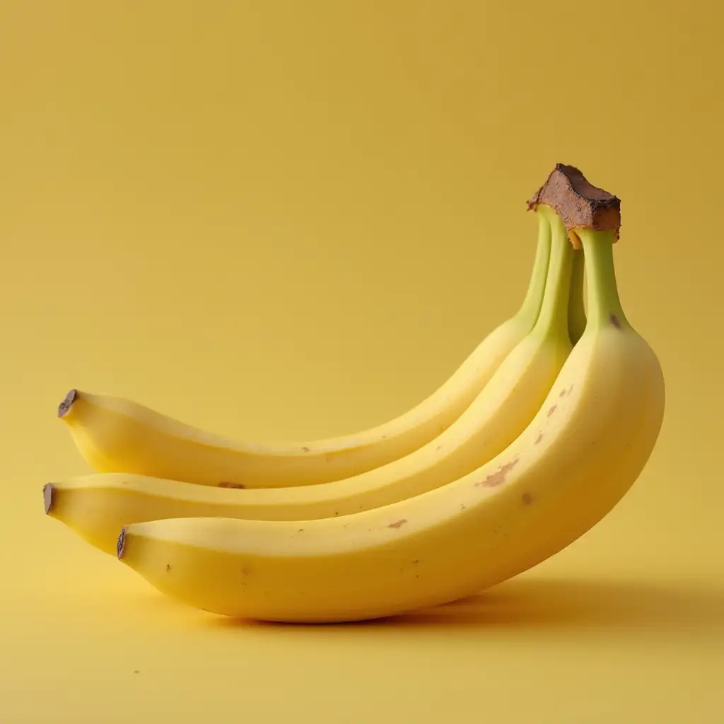 creates a realistic image of a beautiful banana, the banana should be peeled to the middle