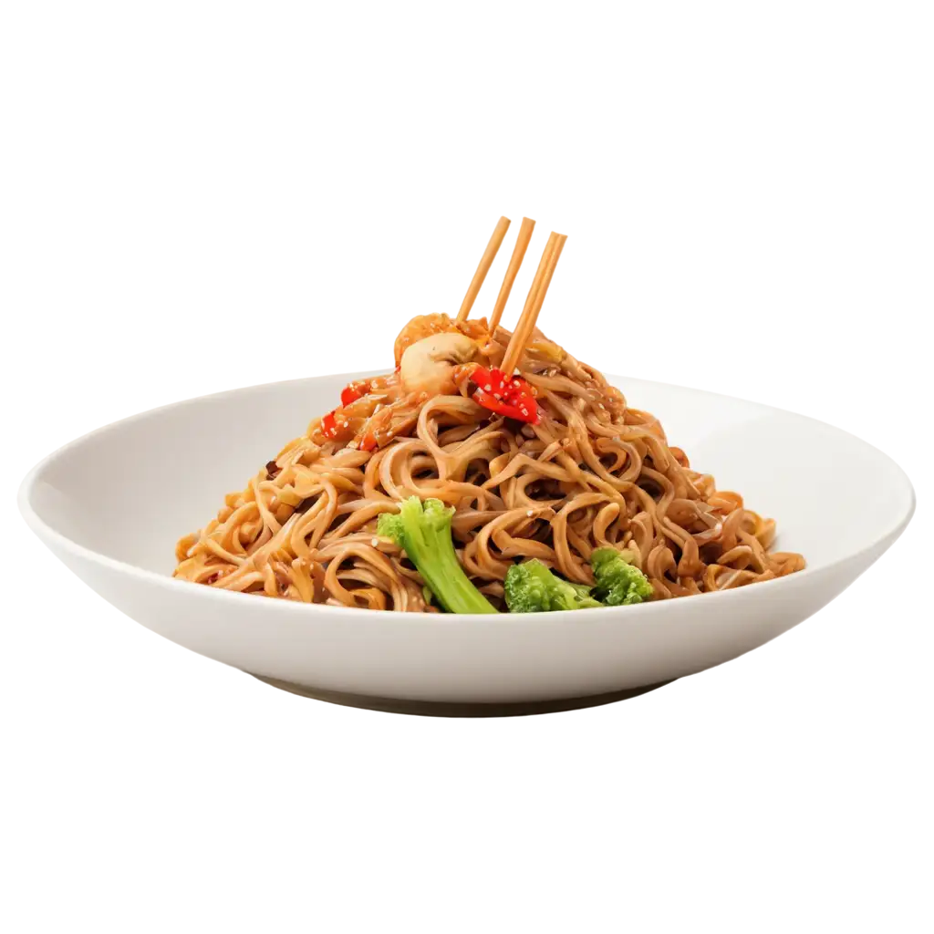 Delicious-Plate-of-Yakisoba-PNG-Image-Savory-Noodles-with-Vegetables-and-Sauce