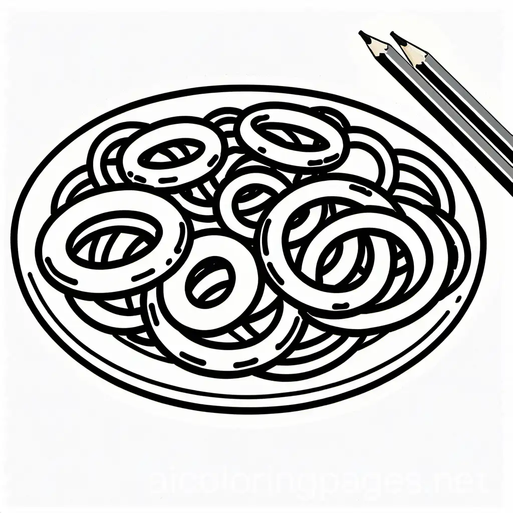 Crispy-Fried-Onion-Rings-with-Sauce-Bowl-Coloring-Page