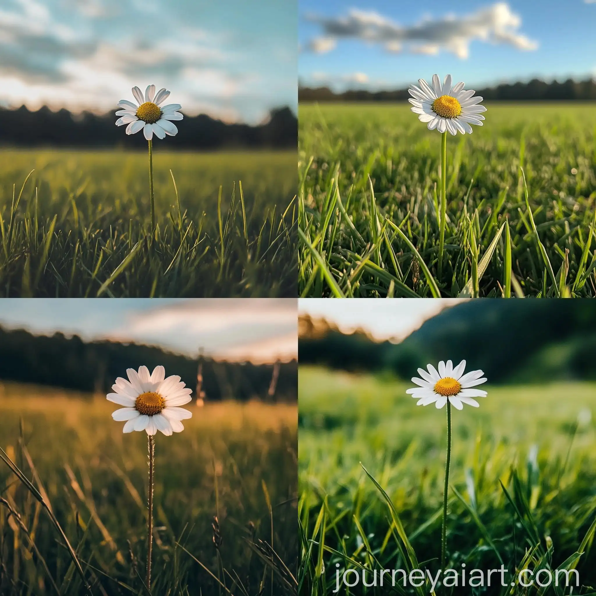 Tall-Daisy-in-Summer-Field-Landscape