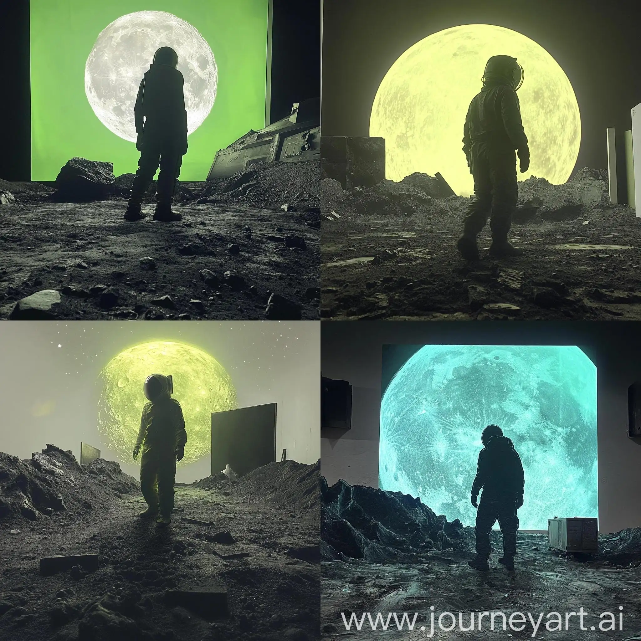 Explorer-in-Radiant-Glow-on-the-Moon