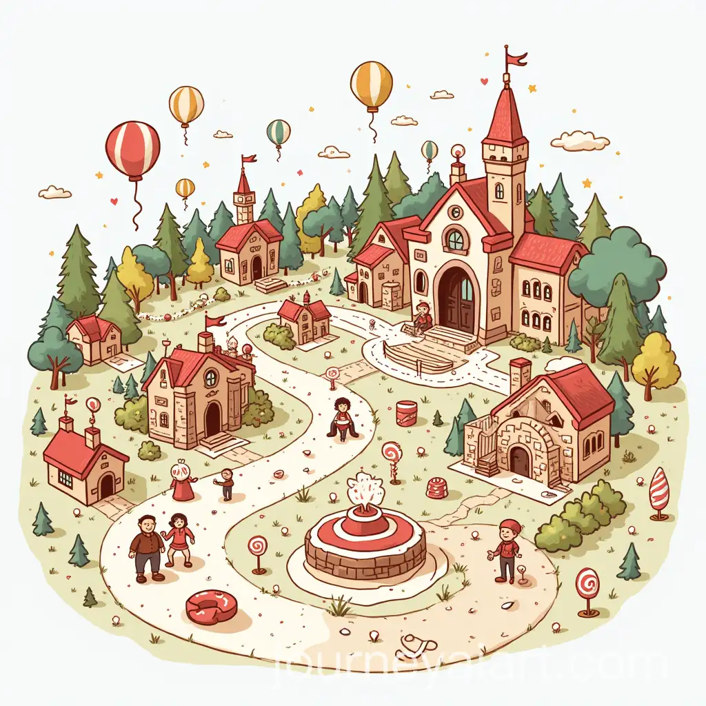 Vibrant-Candy-Land-with-a-Variety-of-Candy-Illustrations