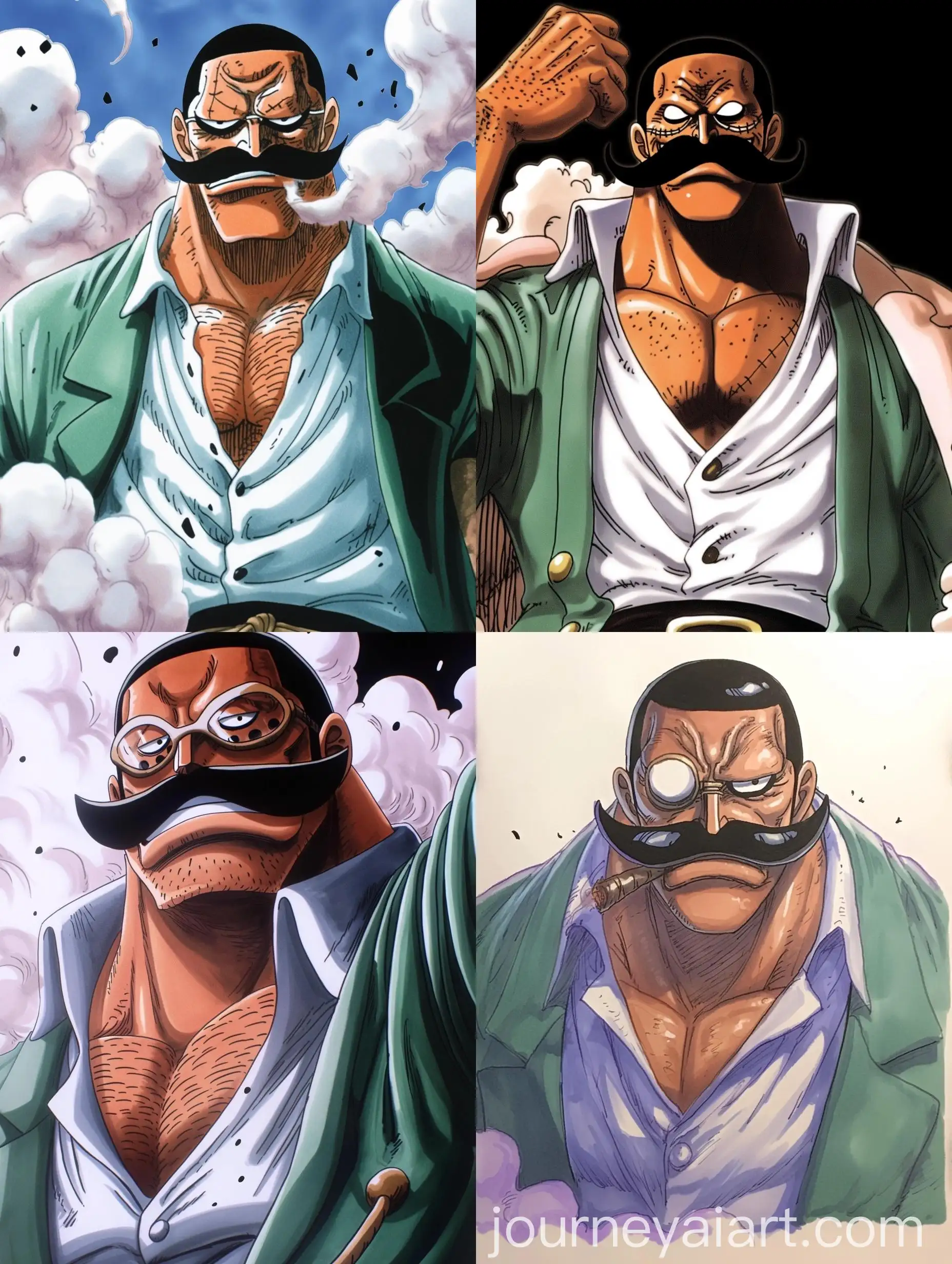 Colorful-Manga-Style-Admiral-Character-with-Bright-Hatching-Technique