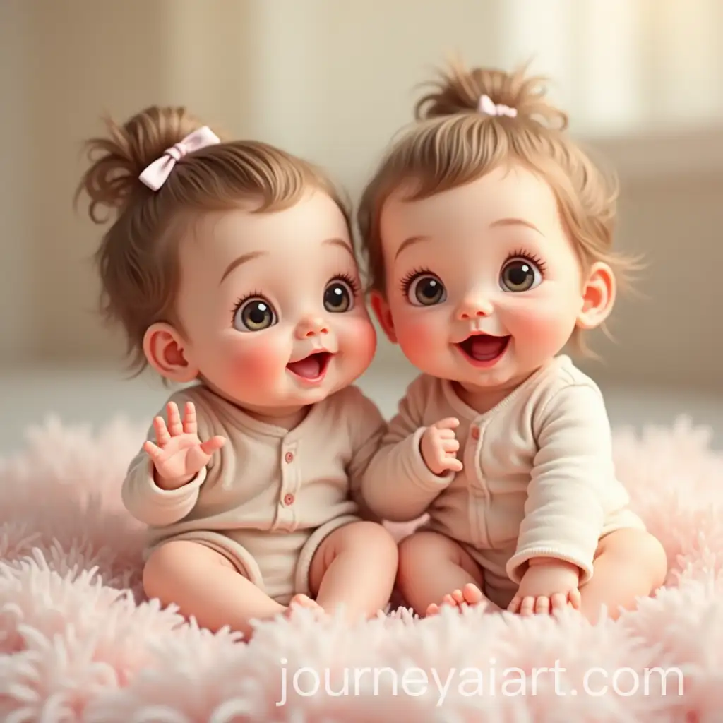 Twin-Baby-Girls-with-Sparkling-Eyes-and-Playful-Smiles-on-Pastel-Blanket