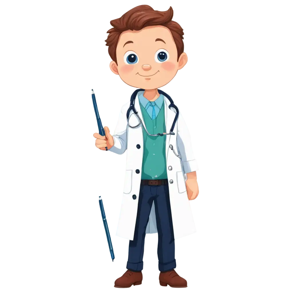 ChildDoctor-Cartoon-PNG-A-Vibrant-Illustration-in-Prostokvashino-Style